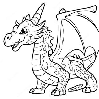 Scary Realistic Dragon Coloring Pages