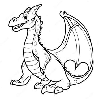 Scary Realistic Dragon Coloring Page 4776-3930