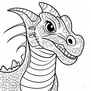 Scary Realistic Dragon Coloring Page 4776-3931