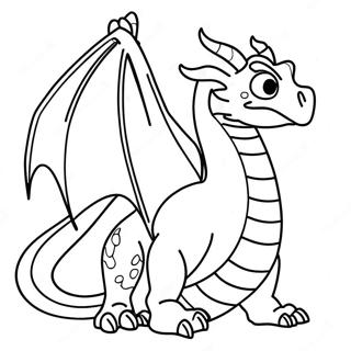 Scary Realistic Dragon Coloring Page 4776-3932