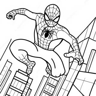 Spiderman 2 Action Pose Coloring Page 47793-38158