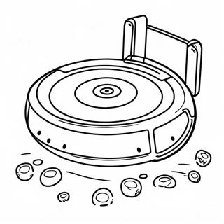 Roomba Cleaning Robot Coloring Page 47803-38165