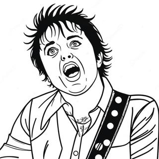 Billie Joe Armstrong Singing Coloring Page 47824-38177