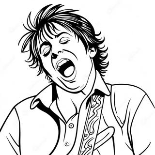 Billie Joe Armstrong Singing Coloring Page 47824-38178