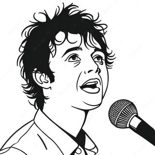 Billie Joe Armstrong Singing Coloring Page 47824-38179