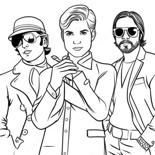 Pop Music Stars Coloring Pages