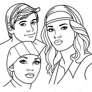 Pop Music Stars Coloring Page 47843-38191