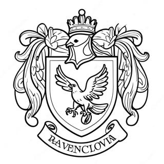 Ravenclaw Crest Coloring Page 47853-38198