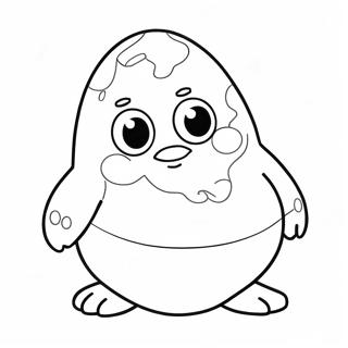 Pou Coloring Pages