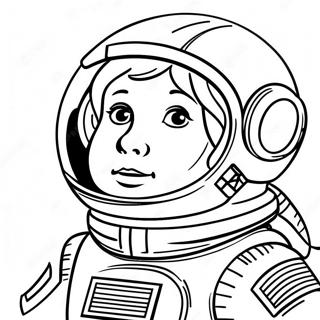 Future Astronaut In Space Coloring Page 47874-38219