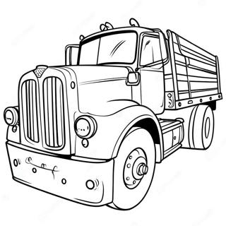 Flatbed Truck Coloring Page 47883-38226