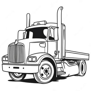 Flatbed Truck Coloring Page 47883-38227