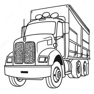 Flatbed Truck Coloring Page 47883-38228