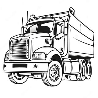 Flatbed Truck Coloring Pages