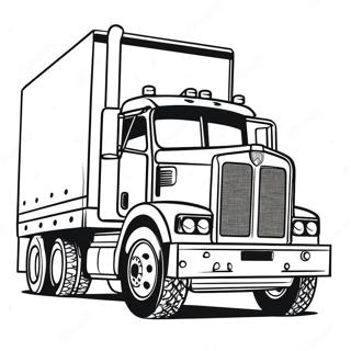 Heavy Duty Flatbed Truck Coloring Page 47884-38222