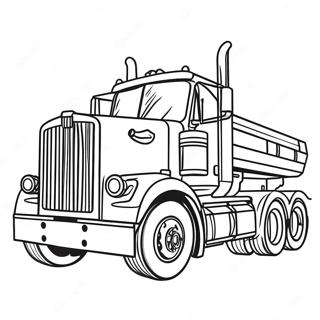 Heavy Duty Flatbed Truck Coloring Page 47884-38224