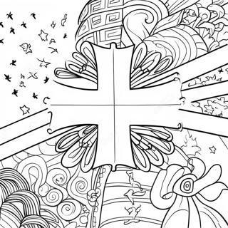 Christian Flag Coloring Page 47913-38245