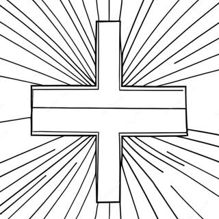 Colorful Christian Flag Coloring Page 47914-38253