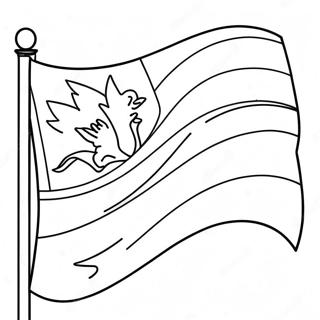 Colorful Christian Flag Coloring Page 47914-38254