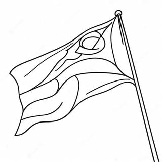 Colorful Christian Flag Coloring Page 47914-38255