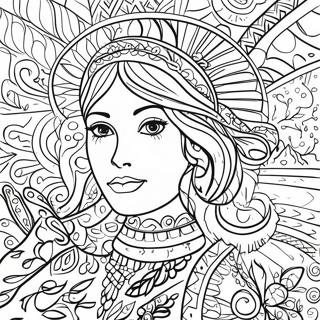 Mexican Folk Art Coloring Page 47933-38261