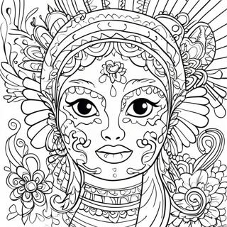 Mexican Folk Art Coloring Page 47933-38264