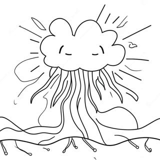 Lightning Coloring Pages