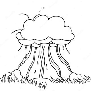 Thunderstorm With Lightning Coloring Page 47944-38270