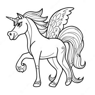 Lucky The Horse Spirit Coloring Page 47964-38286