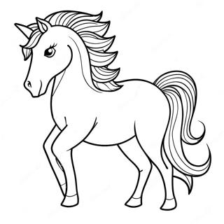 Lucky The Horse Spirit Coloring Page 47964-38288