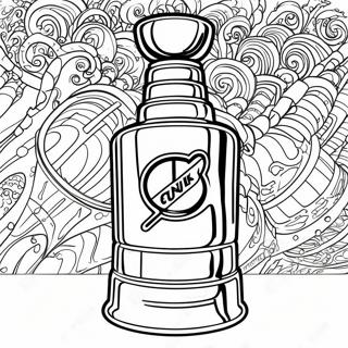 Exciting Stanley Cup Trophy Coloring Page 4797-3949