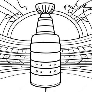 Exciting Stanley Cup Trophy Coloring Page 4797-3950