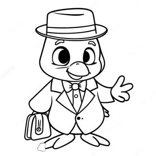 Gangster Tweety Bird In Stylish Outfit Coloring Page 47993-38302