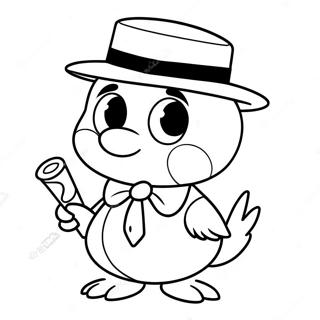 Gangster Tweety Bird In Stylish Outfit Coloring Page 47993-38304