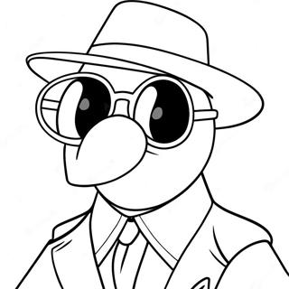 Gangster Tweety Bird With Cool Sunglasses Coloring Page 47994-38313