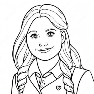 Ginny Weasley With Her Wand Coloring Page 48004-38318