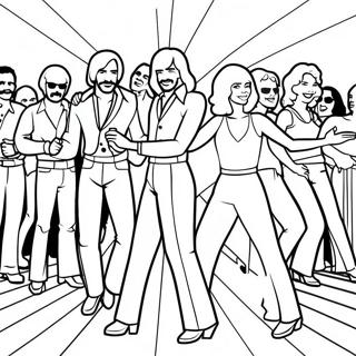 1970 S Disco Dance Party Coloring Page 48073-38370