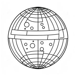 Groovy Disco Ball Coloring Page 48074-38374