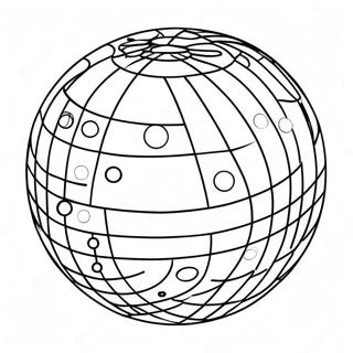 Groovy Disco Ball Coloring Page 48074-38375