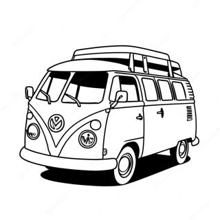 Hippie Van Coloring Page 48083-38380