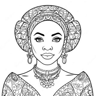 Imani In Colorful Outfit Coloring Page 48094-38390