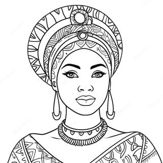 Imani In Colorful Outfit Coloring Page 48094-38392