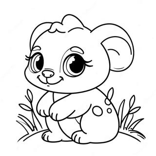 Cute Baby Animal Coloring Page 48113-38402