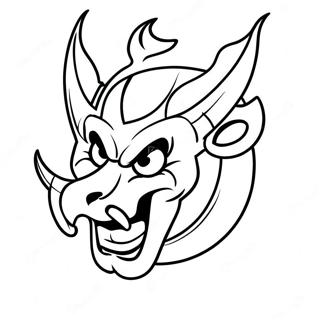 New Jersey Devils Logo Coloring Page 48123-38412