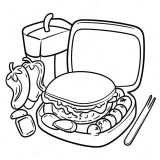 Healthy School Lunch Coloring Page 48134-38423