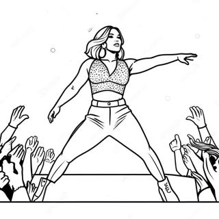 Jennifer Lopez Performing On Stage Coloring Page 48154-38438