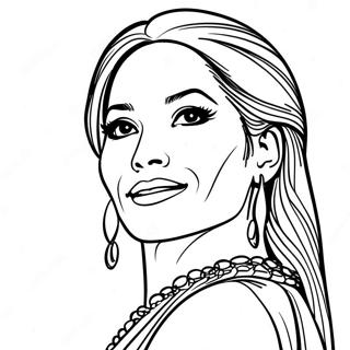 Jennifer Lopez Performing On Stage Coloring Page 48154-38440