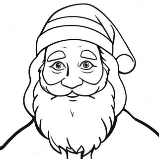 Santa Face Coloring Page 48193-38462