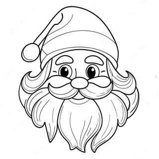 Jolly Santa Face Coloring Page 48194-38475