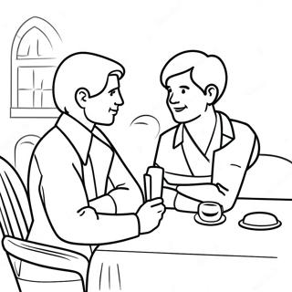 Friendly Conversation Coloring Page 48204-38479